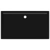vidaXL Obdélníková sprchová vanička ABS černá 70 x 120 cm