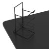 vidaXL Herní stůl s nohami ve tvaru Y černý 110 x 60 x 75 cm