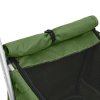 vidaXL Skládací kočárek pro psa zelený 100 x 49 x 96 cm lněná tkanina