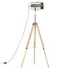 vidaXL Stojací lampa na stativu masivní mangovníkové dřevo 140 cm