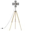 vidaXL Stojací lampa na stativu masivní mangovníkové dřevo 140 cm