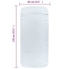 vidaXL Plážové osušky 6 ks bílé 60 x 135 cm textil 400 GSM