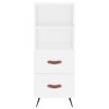 vidaXL Skříň highboard bílá 34,5 x 34 x 180 cm kompozitní dřevo