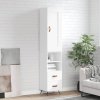 vidaXL Skříň highboard bílá 34,5 x 34 x 180 cm kompozitní dřevo