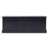 vidaXL TV stolek černý 108 x 30 x 40 cm masivní dřevo pavlovnie