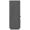 vidaXL Skříň highboard šedá 34x40x108,5 cm masivní borové dřevo