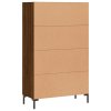 vidaXL Skříň highboard hnědý dub 69,5 x 31 x 115 cm kompozitní dřevo