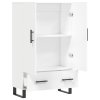 vidaXL Skříň highboard bílá 69,5 x 31 x 115 cm kompozitní dřevo