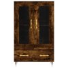 vidaXL Skříň highboard kouřový dub 69,5 x 31 x 115 cm kompozitní dřevo