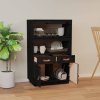 vidaXL Skříň highboard černá 67 x 40 x 108,5 cm masivní borové dřevo