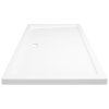vidaXL Obdélníková sprchová vanička ABS bílá 70 x 120 cm