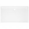 vidaXL Obdélníková sprchová vanička ABS bílá 70 x 120 cm