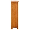 vidaXL Knihovna 45 x 22,5 x 82 cm masivní dubové dřevo
