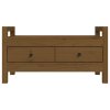 vidaXL Lavice do předsíně medově hnědá 80x40x43 cm masivní borovice