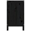 vidaXL Truhla na prádlo černá 88,5x44x76 cm masivní borové dřevo