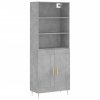 vidaXL Skříň highboard betonově šedá 69,5x34x180 cm kompozitní dřevo