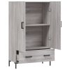 vidaXL Skříň highboard šedá sonoma 69,5 x 31 x 115 cm kompozitní dřevo
