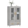 vidaXL Skříň highboard šedá sonoma 69,5 x 31 x 115 cm kompozitní dřevo