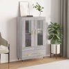 vidaXL Skříň highboard šedá sonoma 69,5 x 31 x 115 cm kompozitní dřevo