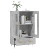 vidaXL Skříň highboard betonově šedá 69,5x31x115 cm kompozitní dřevo