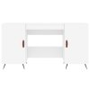vidaXL Psací stůl bílý 140 x 50 x 75 cm kompozitní dřevo