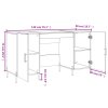 vidaXL Psací stůl bílý 140 x 50 x 75 cm kompozitní dřevo