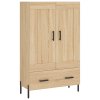 vidaXL Skříň highboard dub sonoma 69,5 x 31 x 115 cm kompozitní dřevo