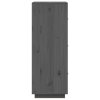 vidaXL Skříň highboard šedá 34x40x108,5 cm masivní borové dřevo