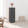 vidaXL Skříň highboard šedá 34x40x108,5 cm masivní borové dřevo