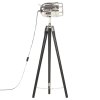 vidaXL Stojací lampa na stativu černá masivní mangovníkové dřevo 97 cm