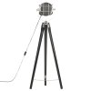 vidaXL Stojací lampa na stativu černá masivní mangovníkové dřevo 97 cm