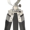vidaXL Stojací lampa na stativu černá masivní mangovníkové dřevo 97 cm