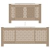 vidaXL Kryt na radiátor MDF 205 cm
