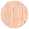 vidaXL Stolní deska Ø 70 x 4 cm kulatá masivní bukové dřevo