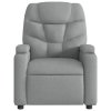vidaXL Polohovací křeslo světle šedé textil