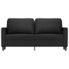 vidaXL 2místná pohovka černá 140 cm umělá kůže