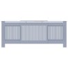 vidaXL Kryt na radiátor MDF šedý 205 cm