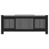 vidaXL Kryt na radiátor MDF černý 205 cm