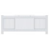 vidaXL Kryt na radiátor MDF bílý 205 cm