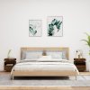 vidaXL Noční stolky s LED osvětlením 2 ks hnědý dub 40 x 39 x 48,5 cm