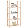 vidaXL Úložný regál 5 polic 2 ks 80x38x170 cm masivní borovice 250 kg
