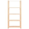 vidaXL Regály 5 polic 3 ks 80 x 38 x 170 cm masivní borovice 250 kg