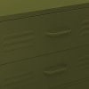 vidaXL Komoda se zásuvkami olivově zelená 80 x 35 x 101,5 cm ocel