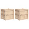 vidaXL Zahradní truhlíky 2 ks masivní borové dřevo