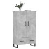 vidaXL Skříň highboard betonově šedá 69,5x31x115 cm kompozitní dřevo