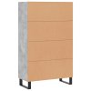 vidaXL Skříň highboard betonově šedá 69,5x31x115 cm kompozitní dřevo