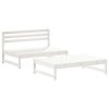 vidaXL 2dílná zahradní sedací souprava bílá masivní borové dřevo