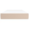 vidaXL Taštičková matrace střední tvrdost cappuccino 80 x 200 x 20 cm umělá kůže