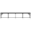 vidaXL Jídelní lavice černá 248 x 32 x 45 cm ocel a umělá kůže