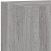 vidaXL Nástěnné TV skříňky s LED 2 ks šedé sonoma 80 x 35 x 31 cm